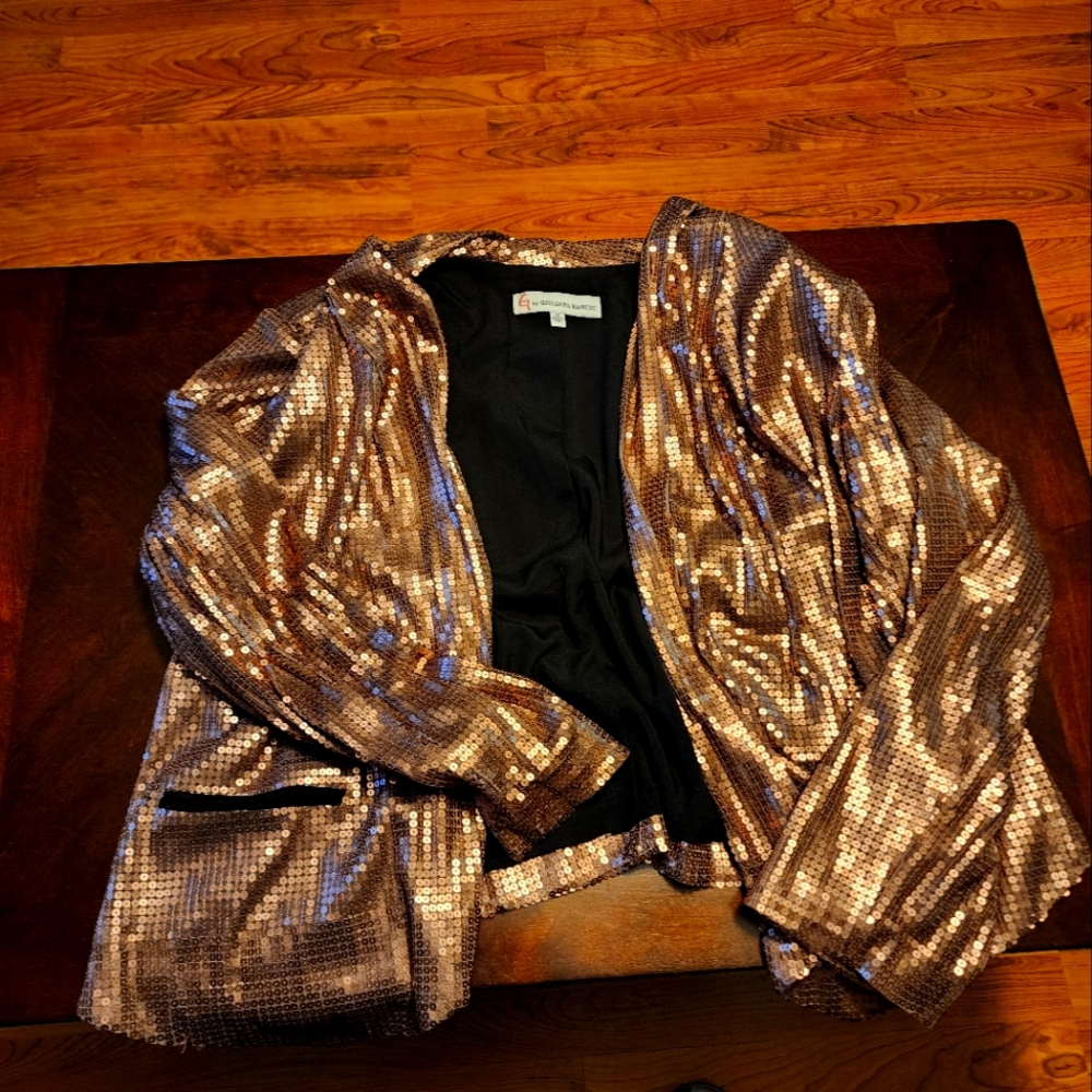 G by Guiliana Rancic Copper Sequin Jacket
